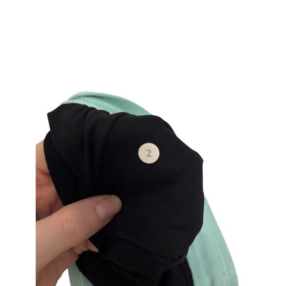 Lululemon Split Second Short Womens 2 Floral Sport Tranquil Blue Multi Tranquil - Picture 4 of 4